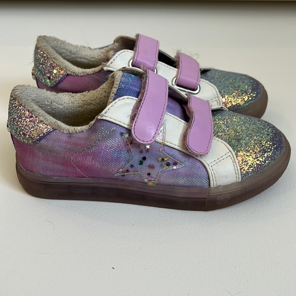 Sparkly Like New Steve Madden Lilac Rezume Sz 12 Toddler shoe
